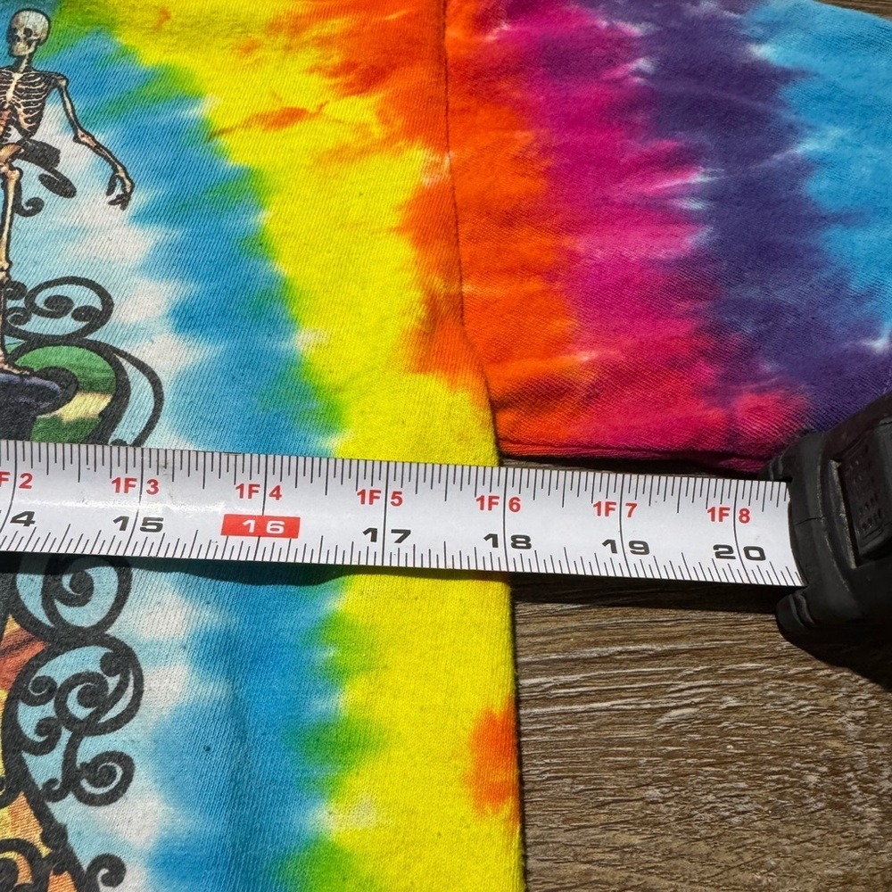 Vintage 1998 Grateful Dead Tie Dye Bertha Skeleton Band T Shirt Mens S - Picture 5 of 6